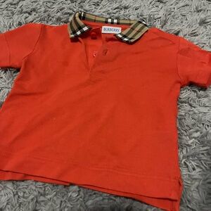Burberry Red Polo Shirt Classic Design